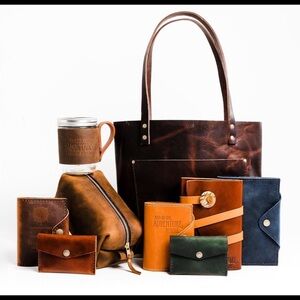 ISO Portland Leather Handbag Wristlet Crossbody